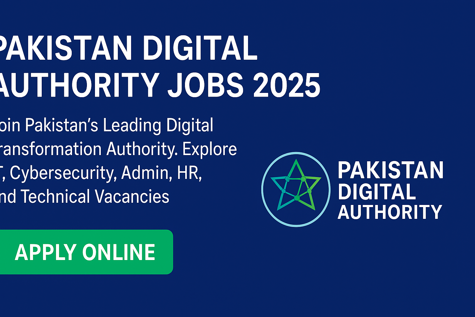 Pakistan Digital Authority Jobs 2025