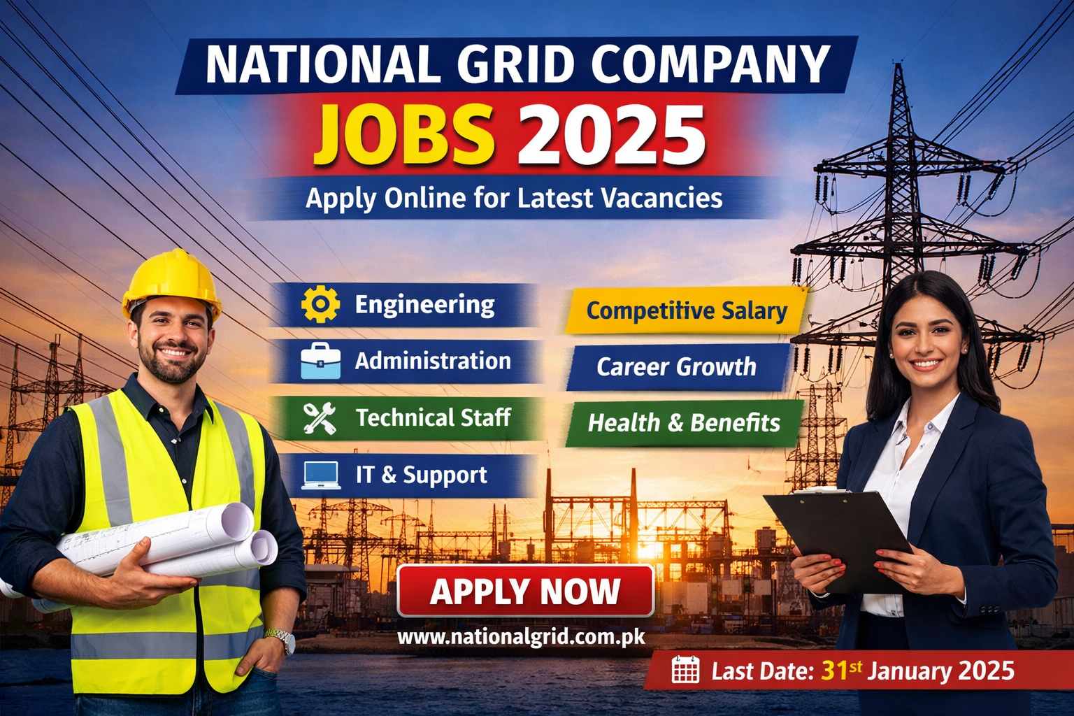 National Grid Company Jobs 2025 – Apply Online for Latest Vacancies Join Now