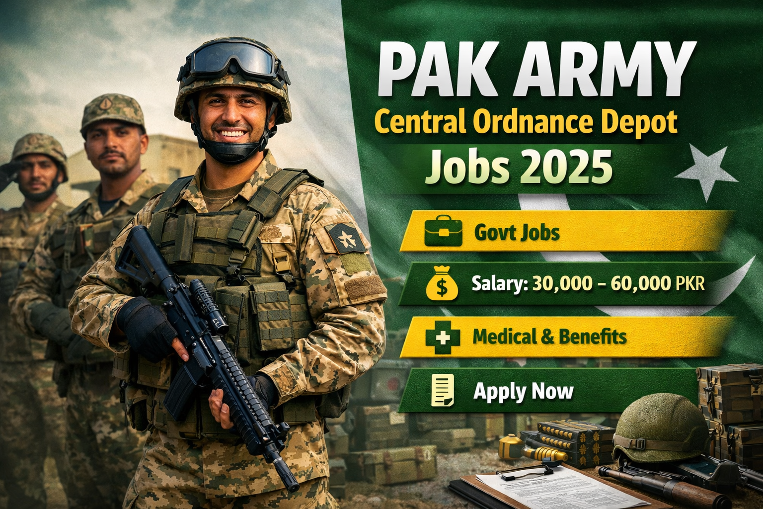 Pak Army Central Ordnance Depot Jobs 2025 – Latest Government Vacancies with Complete Details Join Now