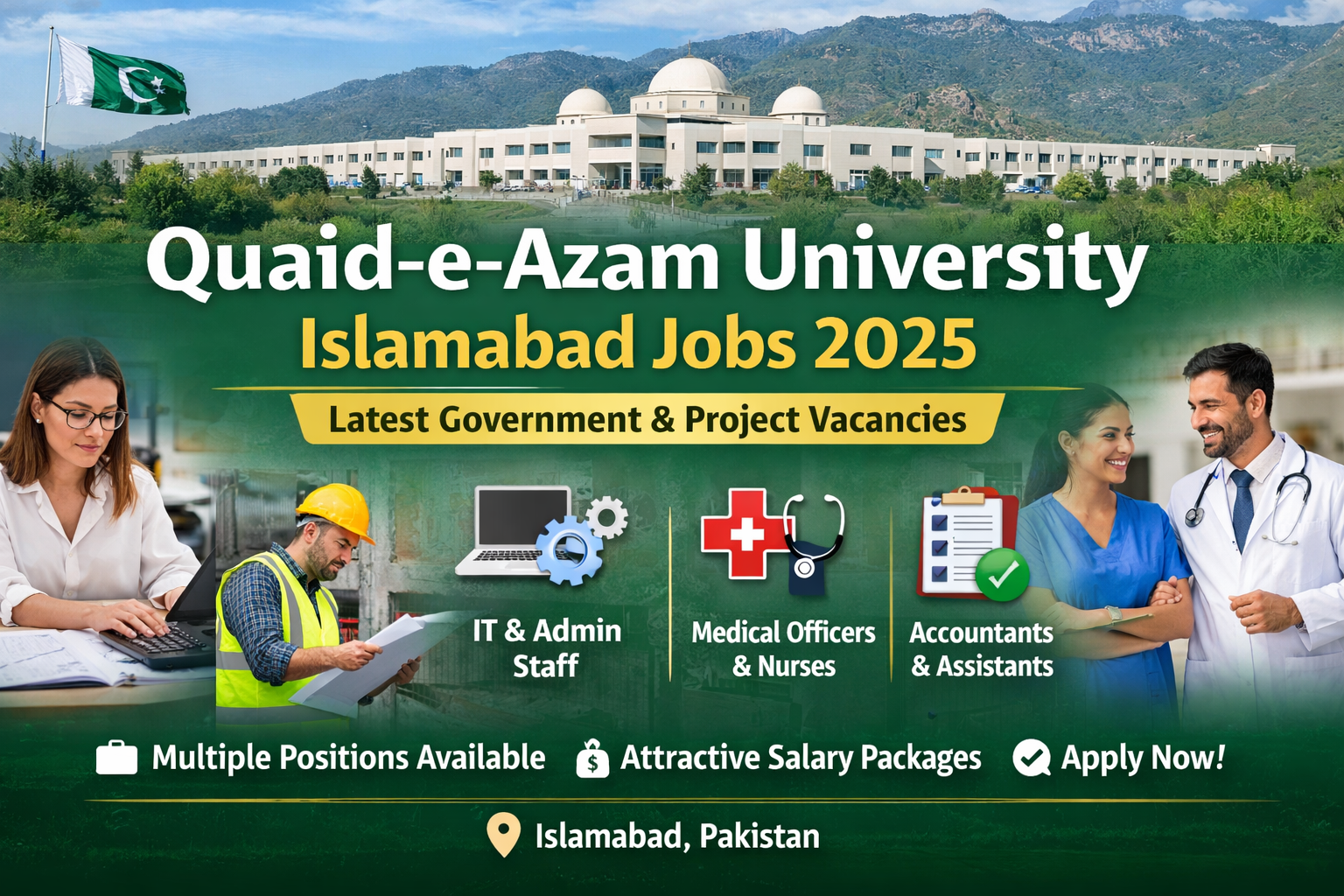 Quaid‑e‑Azam University Islamabad Jobs 2025 – Latest Government & Project Vacancies at QAU Islamabad Join Now