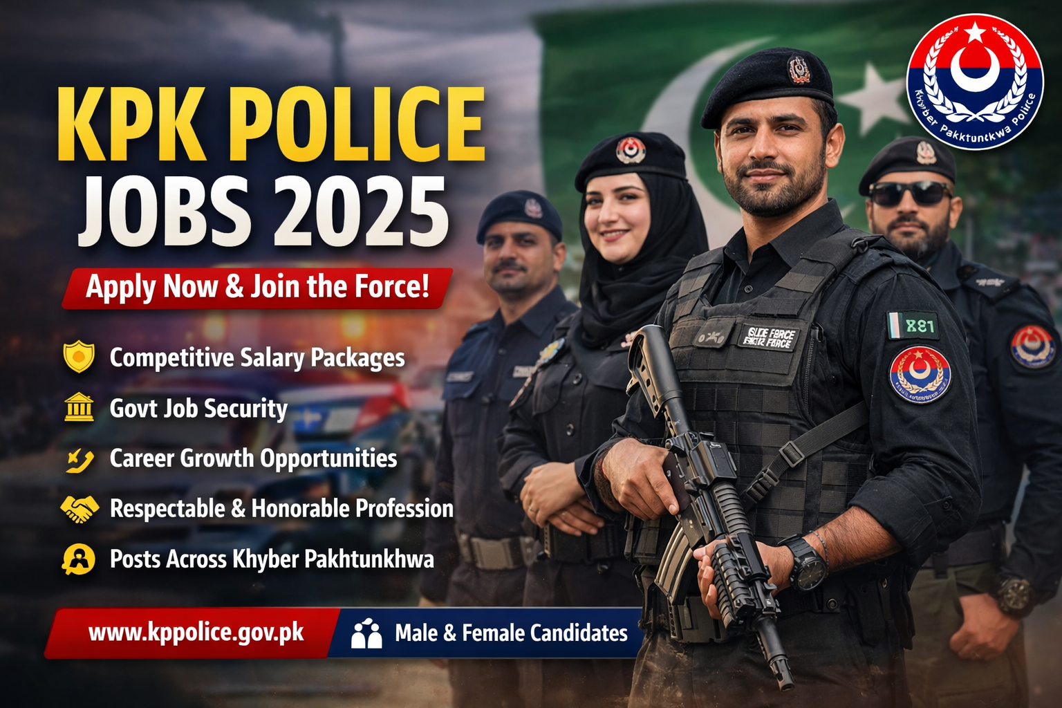 KPK Police Jobs 2025 – Latest Police Vacancies in Khyber Pakhtunkhwa Police Join Now
