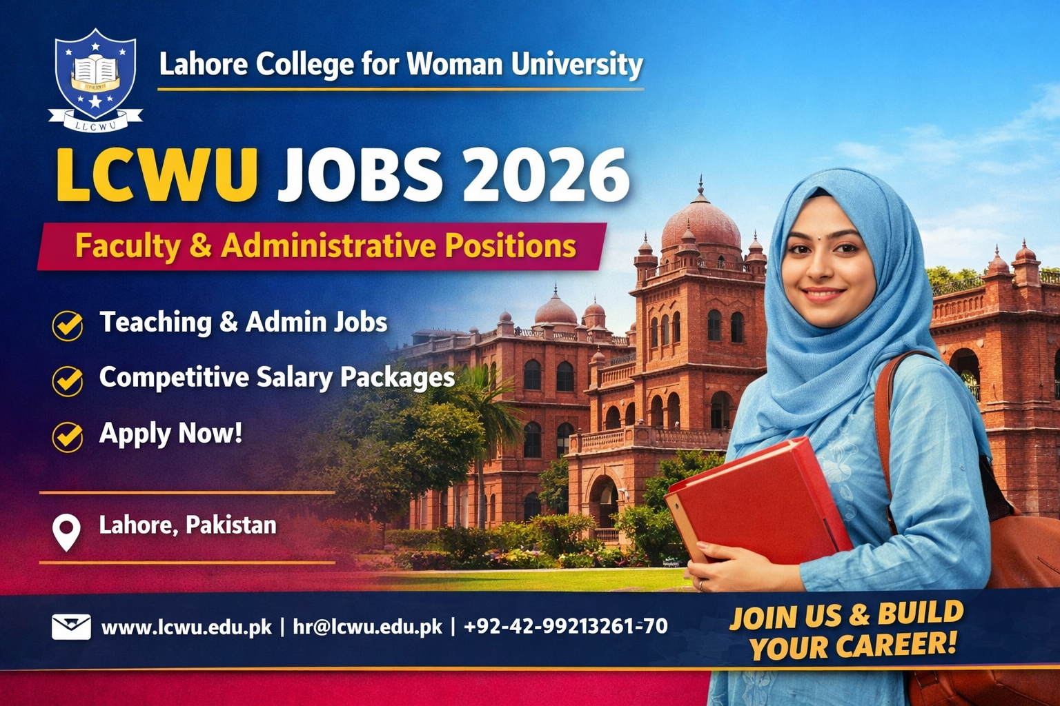 Lahore College for Women University LCWU Jobs 2026 – Apply Now for Latest Vacancies Join Now