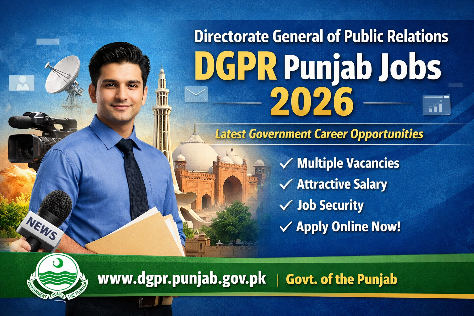 Directorate General of Public Relations (DGPR) Punjab Jobs 2026 – Latest Government Career Opportunities