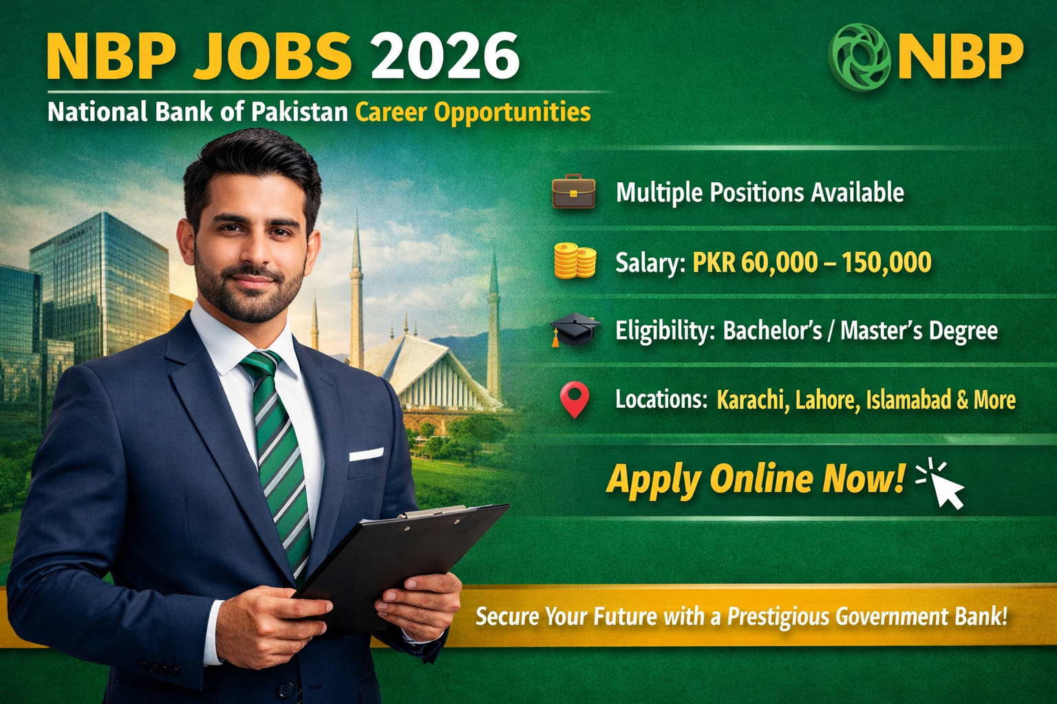 NBP Jobs 2026 – Latest National Bank of Pakistan Career Opportunities for Fresh & Experienced Candidates