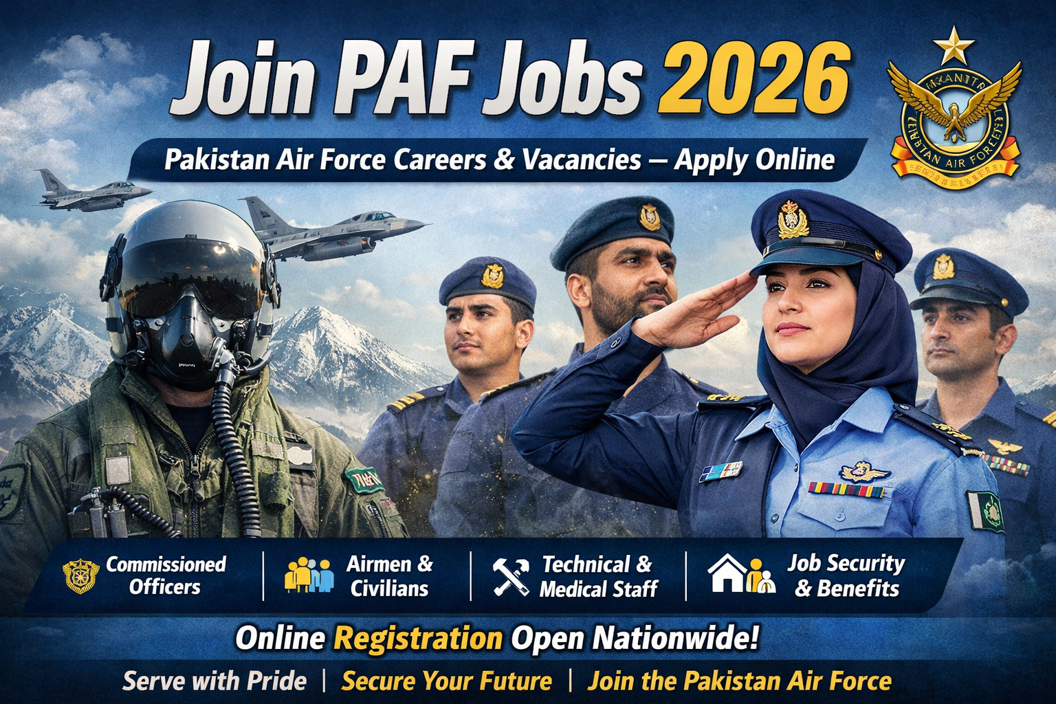 Join PAF Jobs 2026 – Complete Guide to Pakistan Air Force Careers, Eligibility, Vacancies & Apply Online