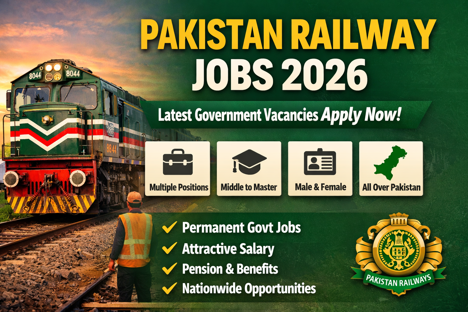 Pakistan Railway Jobs 2026 – Latest Government Career Opportunities in Pakistan Railway