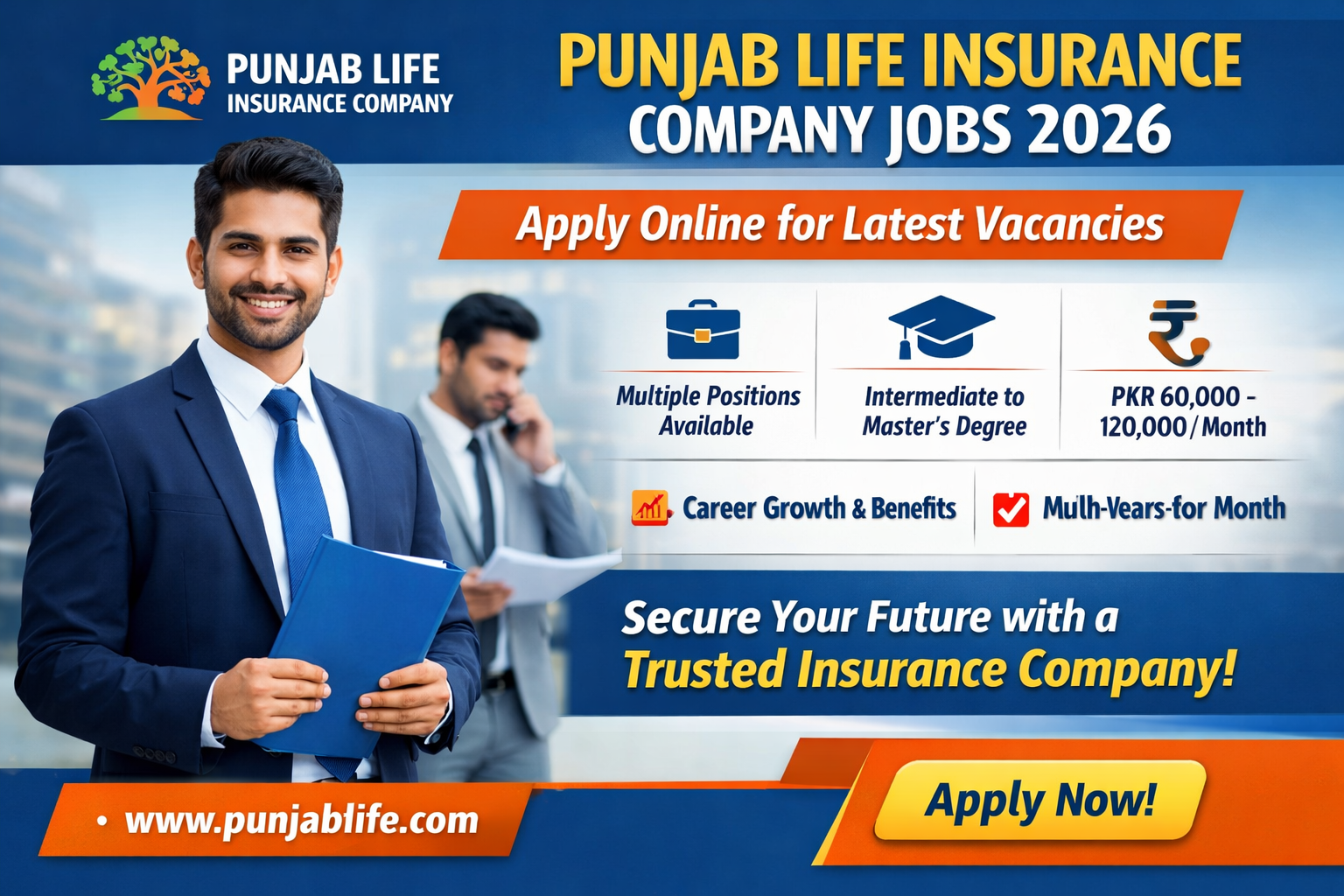 Punjab Life Insurance Company Jobs 2026 – Latest Career Opportunities with Attractive Benefits