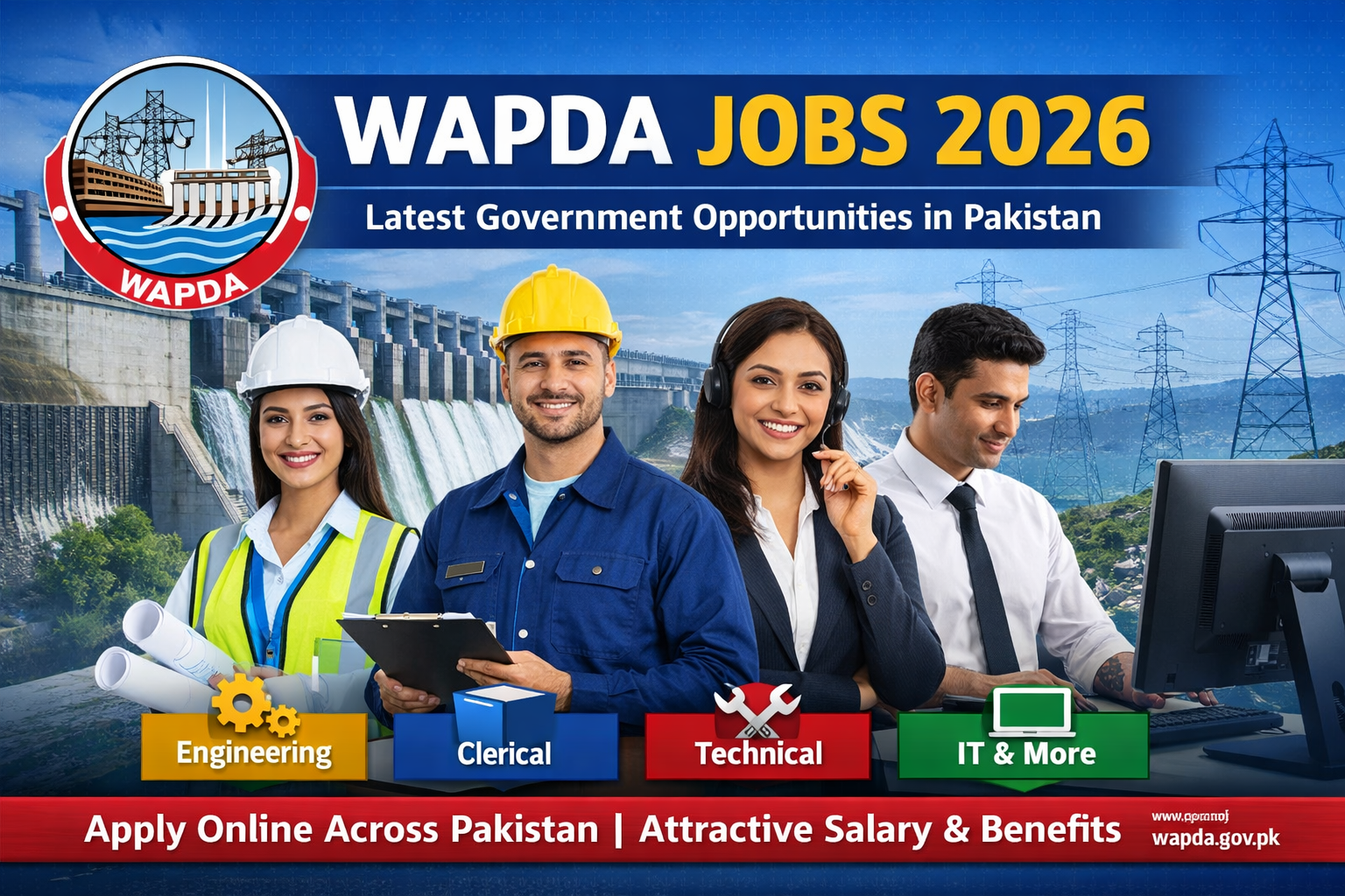WAPDA Jobs 2026 – Latest WAPDA Jobs 2026 Advertisement & Career Opportunities
