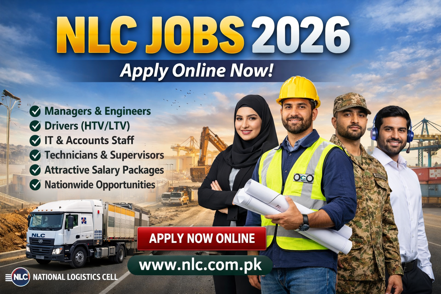 NLC Jobs 2026 – Apply Online for National Logistics Cell Careers 2026 | Latest NLC Jobs 2026 in Pakistan Join Now